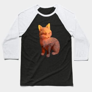 Red leaf fox Baseball T-Shirt